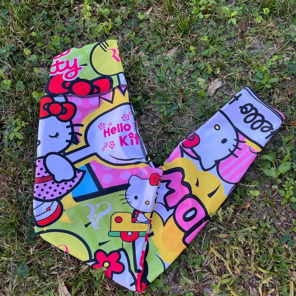 Colorful Hello Kitty Inspired Colombian Leggings - Picture 1 of 6